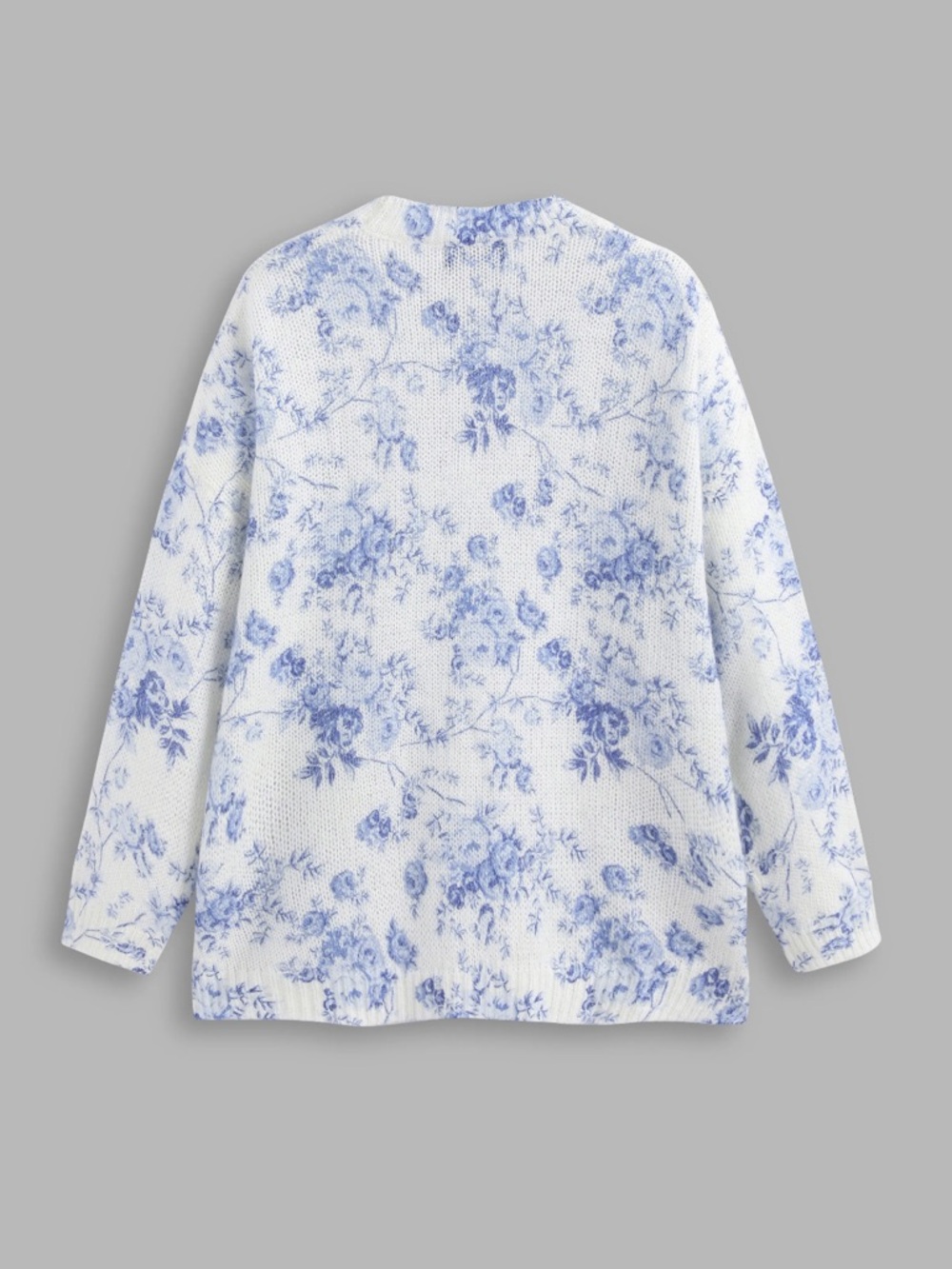 Floral Pattern Sweater - Picture 2 of 6